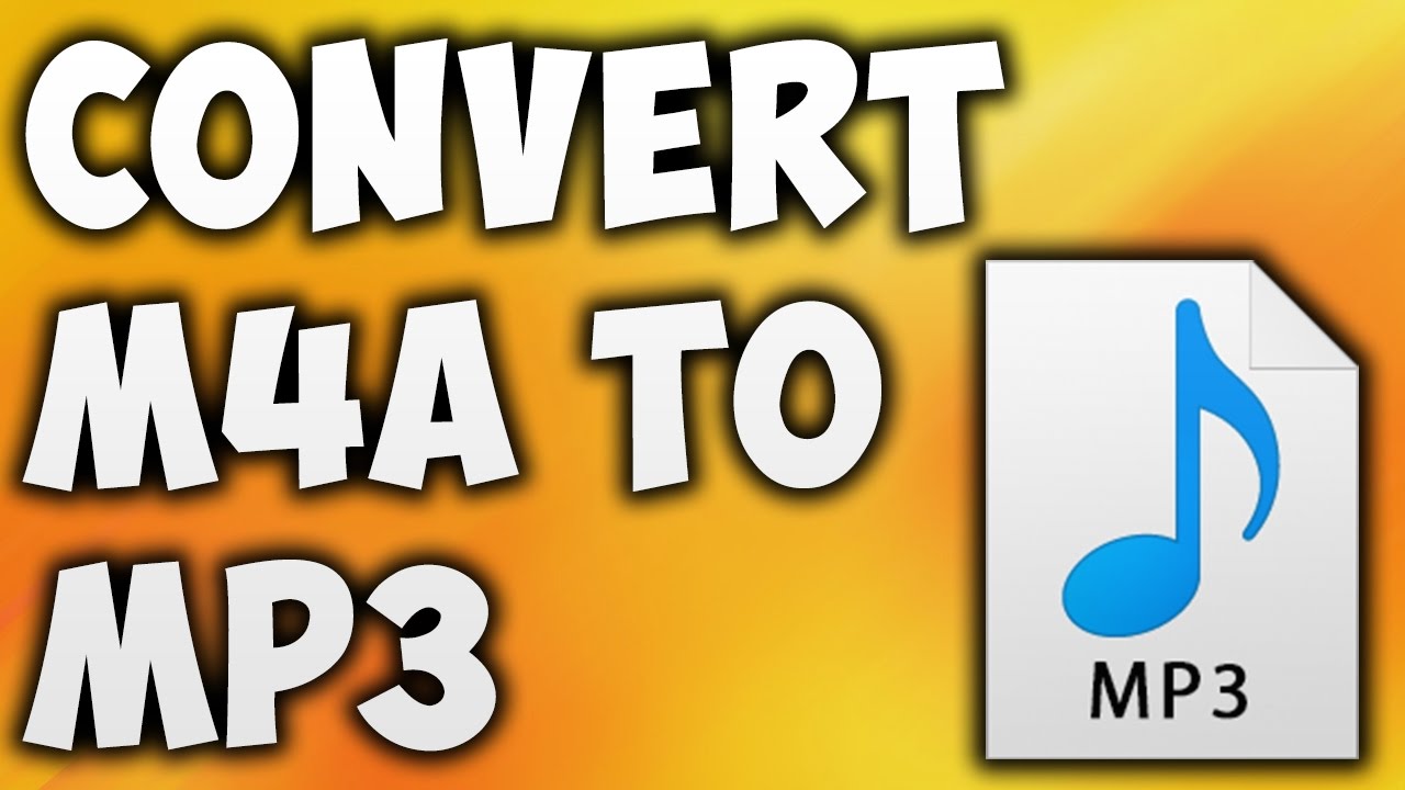 How to convert M4A to MP3