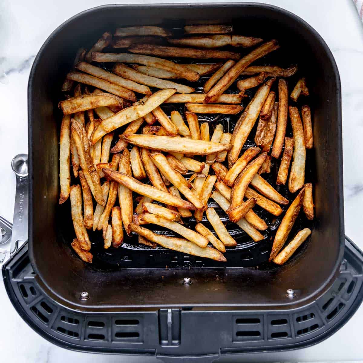 Crispy reheated fries